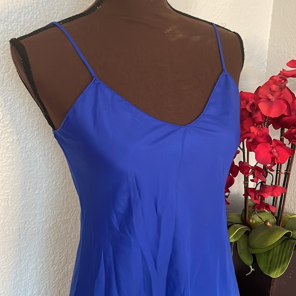 Anna Sui Blue Sleeveless Slip Dress 2 - Picture 2 of 5